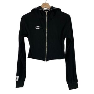 SMFK Cropped Batman Zip Up Hoodie Size Medium
